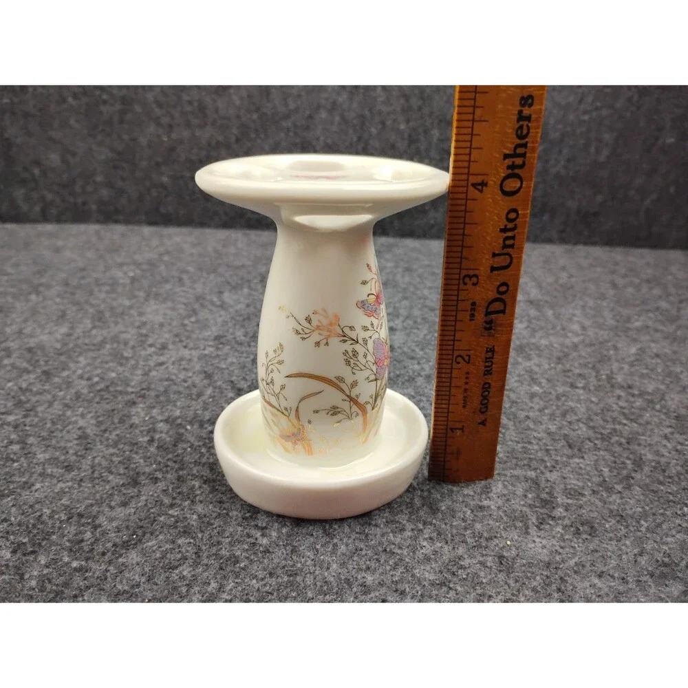 Vintage Tooth Brush Holder Purple Pink Butterfly Gold Metallic Takahashi Japan